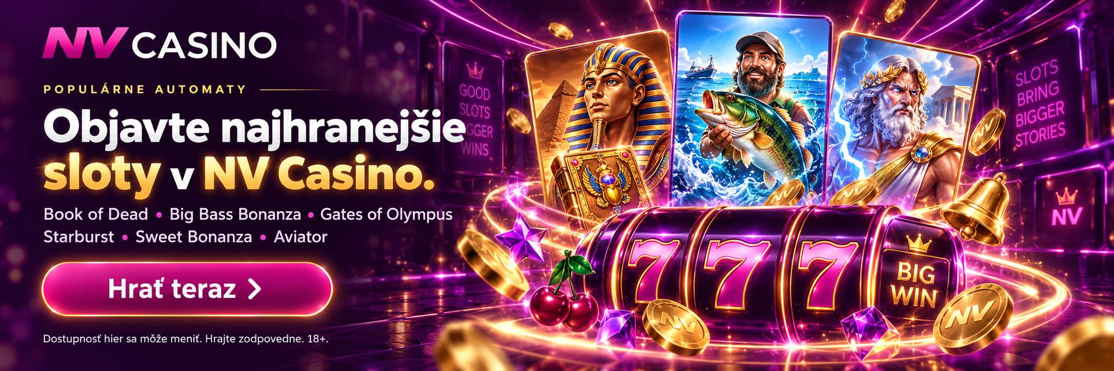 Highroller bonusy a VIP program NV Casino